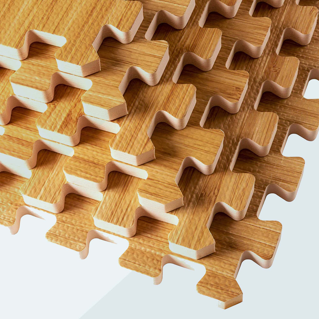 Interlocking Wooden Mat - (Set Of 4 Tile) SK 