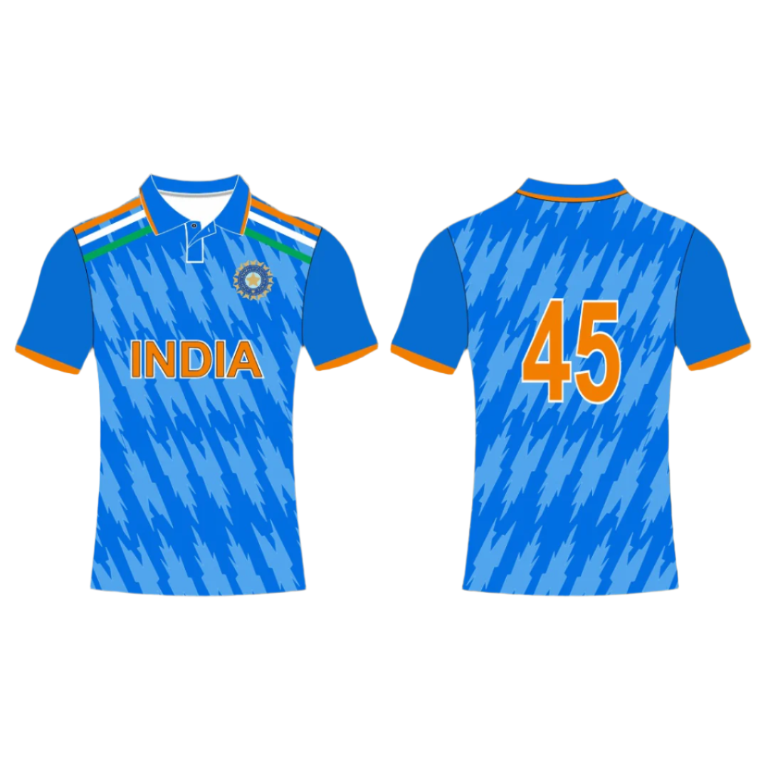 Official Team India Cricket Jersey – Men’s Women’s Fan Edition