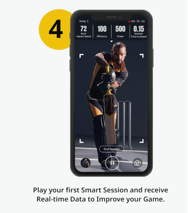 StanceBeam Striker  - Smart Cricket Bat Sensor & Analytics