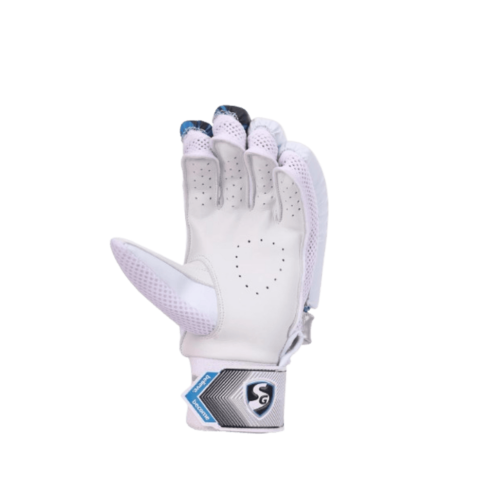 SG Elite batting gloves | leather palm cricket gloves | ventilated batting gloves | HD EVA foam gloves | SG cricket gloves India | elite cricket gloves sizes | eco cotton back batting gloves | premium SG gloves