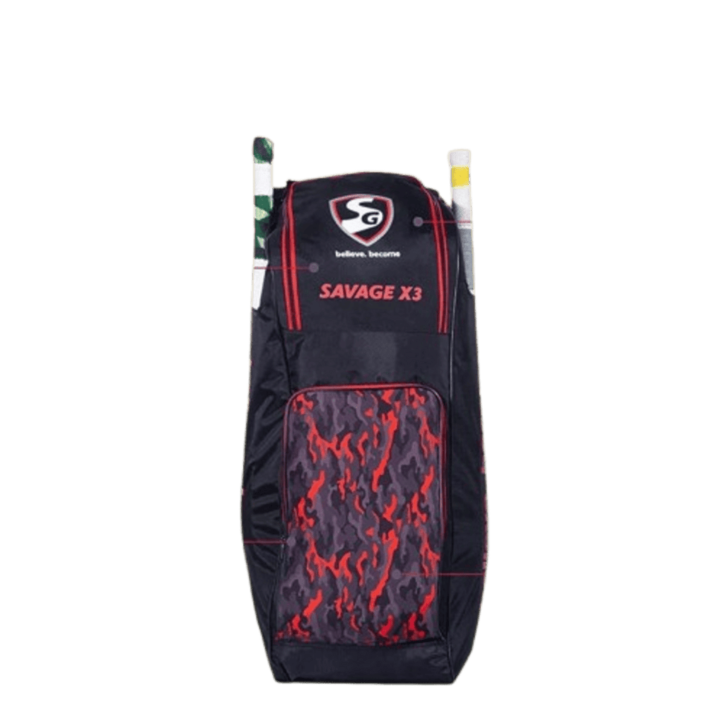 SG Savage X3 Kit Bag, SG Kit Bag, cricket kit bag waterproof, SG Savage X3 Duffle, SG Savage X3 Cricket Gear Bag, SG kit bag with USB pocket