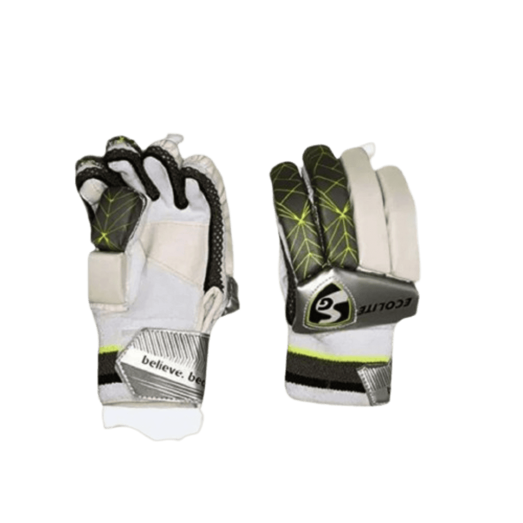 SG Ecolite batting gloves | lightweight cricket gloves | ventilated batting gloves | PVC cricket batting gloves | SG cricket gloves | affordable cricket gloves India | club series batting gloves | junior cricket gloves SG
